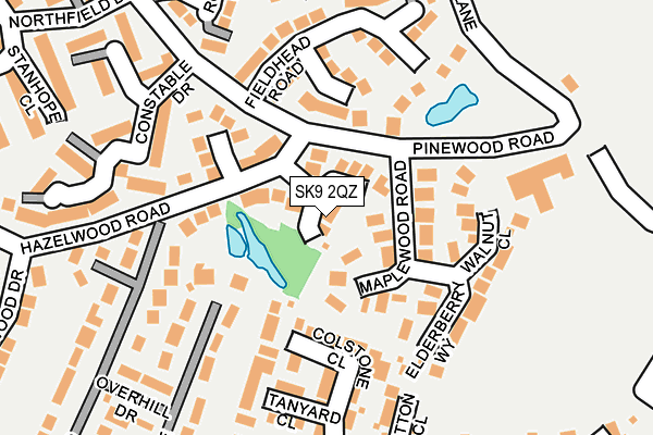 SK9 2QZ map - OS OpenMap – Local (Ordnance Survey)