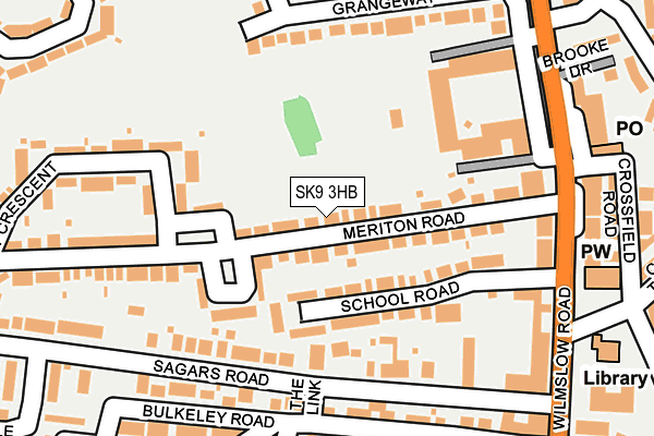 SK9 3HB map - OS OpenMap – Local (Ordnance Survey) SK9 3HB map - OS OpenMap – Local (Ordnance Survey)