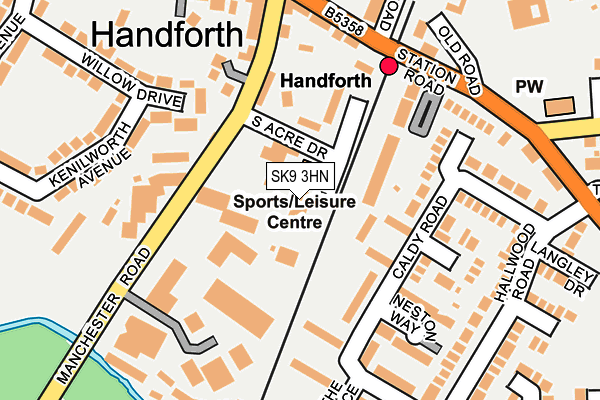 SK9 3HN map - OS OpenMap – Local (Ordnance Survey) SK9 3HN map - OS OpenMap – Local (Ordnance Survey)