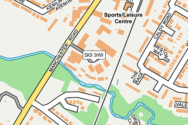SK9 3HW map - OS OpenMap – Local (Ordnance Survey) SK9 3HW map - OS OpenMap – Local (Ordnance Survey)