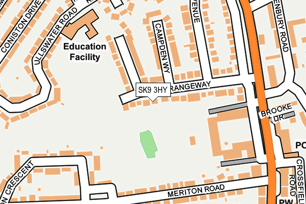 SK9 3HY map - OS OpenMap – Local (Ordnance Survey) SK9 3HY map - OS OpenMap – Local (Ordnance Survey)
