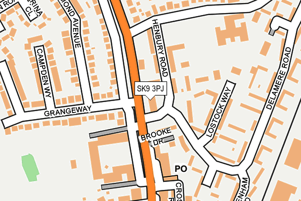 SK9 3PJ map - OS OpenMap – Local (Ordnance Survey) SK9 3PJ map - OS OpenMap – Local (Ordnance Survey)