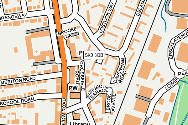 SK9 3QB map - OS OpenMap – Local (Ordnance Survey) SK9 3QB map - OS OpenMap – Local (Ordnance Survey)