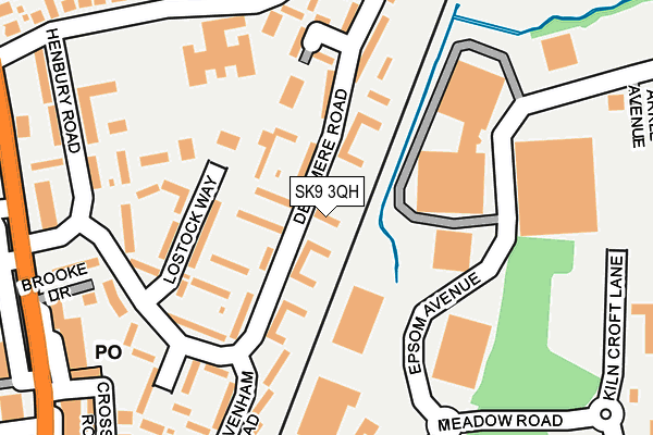 SK9 3QH map - OS OpenMap – Local (Ordnance Survey) SK9 3QH map - OS OpenMap – Local (Ordnance Survey)