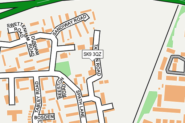 SK9 3QZ map - OS OpenMap – Local (Ordnance Survey) SK9 3QZ map - OS OpenMap – Local (Ordnance Survey)