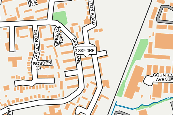 SK9 3RE map - OS OpenMap – Local (Ordnance Survey) SK9 3RE map - OS OpenMap – Local (Ordnance Survey)