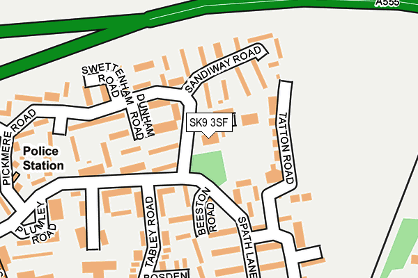 SK9 3SF map - OS OpenMap – Local (Ordnance Survey) SK9 3SF map - OS OpenMap – Local (Ordnance Survey)