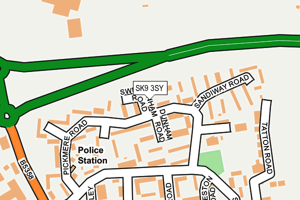 SK9 3SY map - OS OpenMap – Local (Ordnance Survey) SK9 3SY map - OS OpenMap – Local (Ordnance Survey)