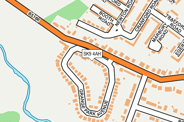 SK9 4AH map - OS OpenMap – Local (Ordnance Survey) SK9 4AH map - OS OpenMap – Local (Ordnance Survey)