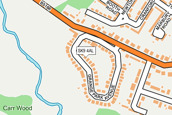 SK9 4AL map - OS OpenMap – Local (Ordnance Survey) SK9 4AL map - OS OpenMap – Local (Ordnance Survey)