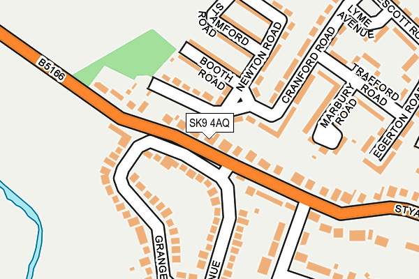 SK9 4AQ map - OS OpenMap – Local (Ordnance Survey) SK9 4AQ map - OS OpenMap – Local (Ordnance Survey)
