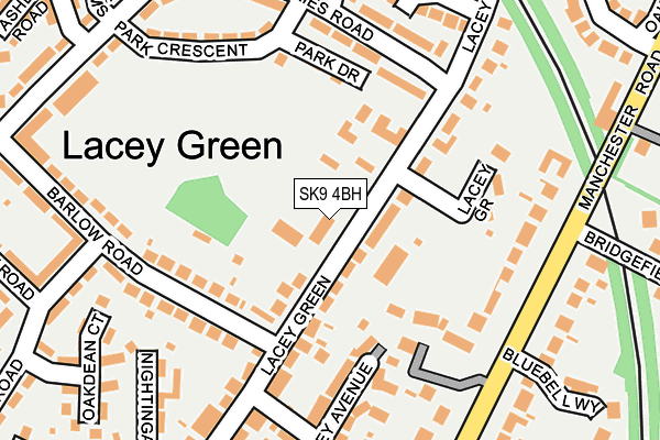 SK9 4BH map - OS OpenMap – Local (Ordnance Survey)