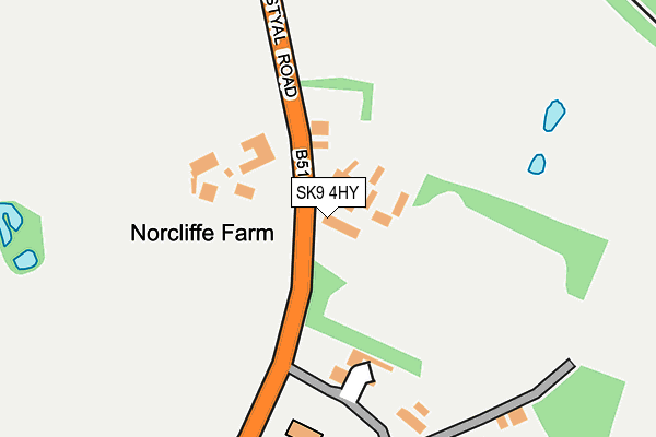SK9 4HY map - OS OpenMap – Local (Ordnance Survey) SK9 4HY map - OS OpenMap – Local (Ordnance Survey)