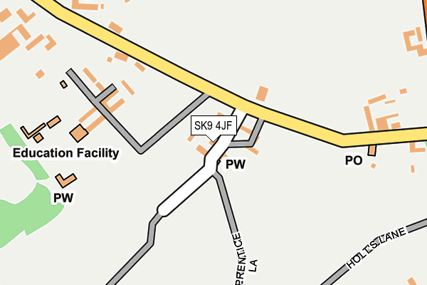 SK9 4JF map - OS OpenMap – Local (Ordnance Survey) SK9 4JF map - OS OpenMap – Local (Ordnance Survey)