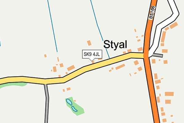 SK9 4JL map - OS OpenMap – Local (Ordnance Survey) SK9 4JL map - OS OpenMap – Local (Ordnance Survey)