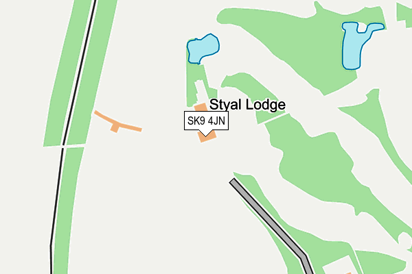 SK9 4JN map - OS OpenMap – Local (Ordnance Survey)