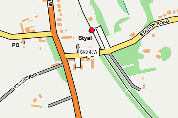 SK9 4JW map - OS OpenMap – Local (Ordnance Survey) SK9 4JW map - OS OpenMap – Local (Ordnance Survey)
