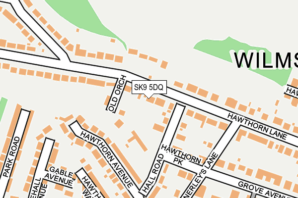 SK9 5DQ map - OS OpenMap – Local (Ordnance Survey) SK9 5DQ map - OS OpenMap – Local (Ordnance Survey)