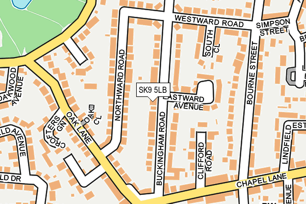 SK9 5LB map - OS OpenMap – Local (Ordnance Survey) SK9 5LB map - OS OpenMap – Local (Ordnance Survey)