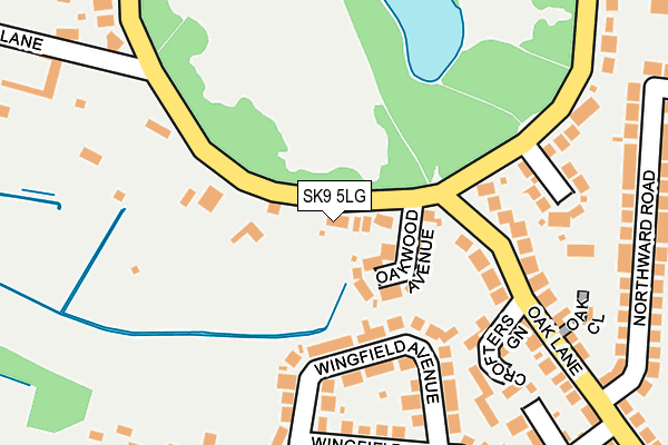 SK9 5LG map - OS OpenMap – Local (Ordnance Survey) SK9 5LG map - OS OpenMap – Local (Ordnance Survey)