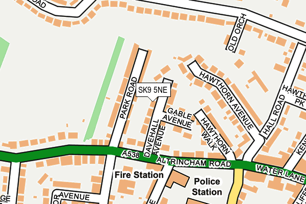 SK9 5NE map - OS OpenMap – Local (Ordnance Survey) SK9 5NE map - OS OpenMap – Local (Ordnance Survey)
