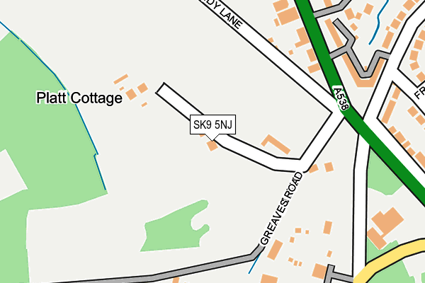 SK9 5NJ map - OS OpenMap – Local (Ordnance Survey) SK9 5NJ map - OS OpenMap – Local (Ordnance Survey)