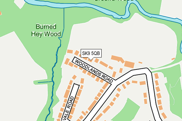 SK9 5QB map - OS OpenMap – Local (Ordnance Survey) SK9 5QB map - OS OpenMap – Local (Ordnance Survey)