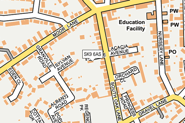 SK9 6AS map - OS OpenMap – Local (Ordnance Survey) SK9 6AS map - OS OpenMap – Local (Ordnance Survey)