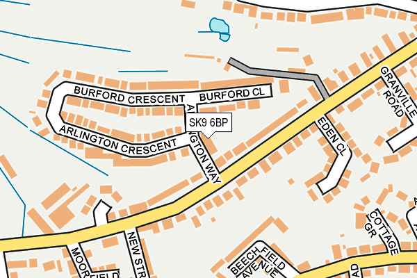 SK9 6BP map - OS OpenMap – Local (Ordnance Survey) SK9 6BP map - OS OpenMap – Local (Ordnance Survey)