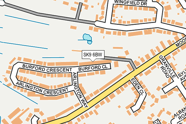 SK9 6BW map - OS OpenMap – Local (Ordnance Survey) SK9 6BW map - OS OpenMap – Local (Ordnance Survey)