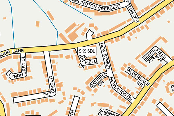 SK9 6DL map - OS OpenMap – Local (Ordnance Survey) SK9 6DL map - OS OpenMap – Local (Ordnance Survey)