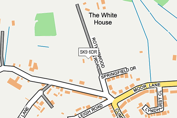 SK9 6DR map - OS OpenMap – Local (Ordnance Survey) SK9 6DR map - OS OpenMap – Local (Ordnance Survey)