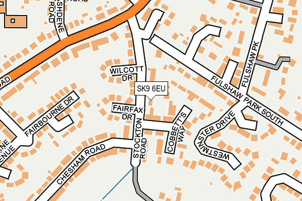 SK9 6EU map - OS OpenMap – Local (Ordnance Survey) SK9 6EU map - OS OpenMap – Local (Ordnance Survey)