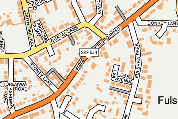 SK9 6JB map - OS OpenMap – Local (Ordnance Survey) SK9 6JB map - OS OpenMap – Local (Ordnance Survey)