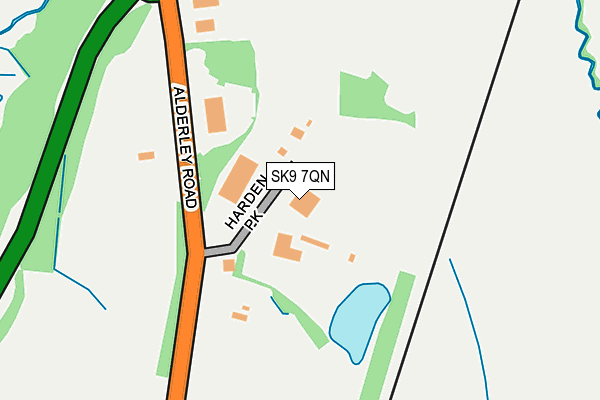 SK9 7QN map - OS OpenMap – Local (Ordnance Survey)
