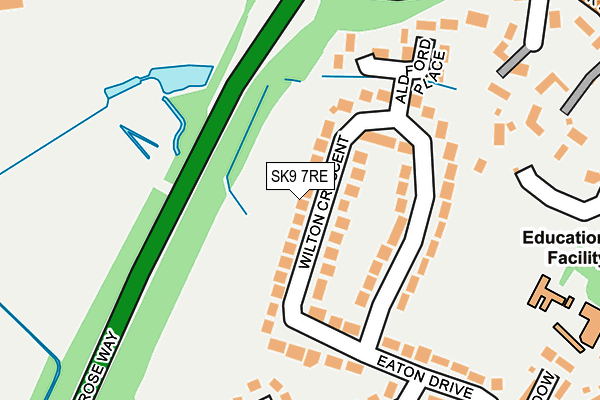 SK9 7RE map - OS OpenMap – Local (Ordnance Survey) SK9 7RE map - OS OpenMap – Local (Ordnance Survey)