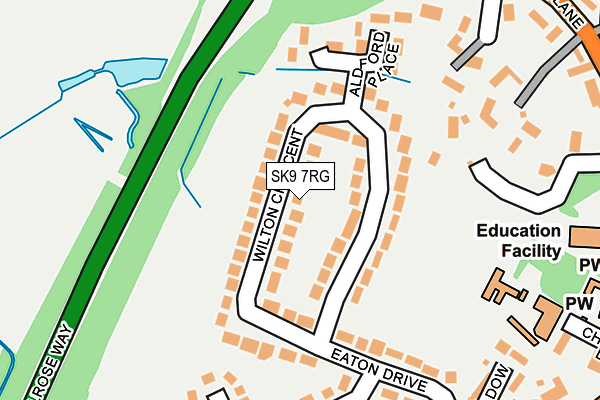 SK9 7RG map - OS OpenMap – Local (Ordnance Survey) SK9 7RG map - OS OpenMap – Local (Ordnance Survey)
