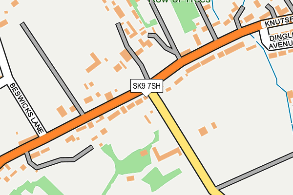 SK9 7SH map - OS OpenMap – Local (Ordnance Survey) SK9 7SH map - OS OpenMap – Local (Ordnance Survey)