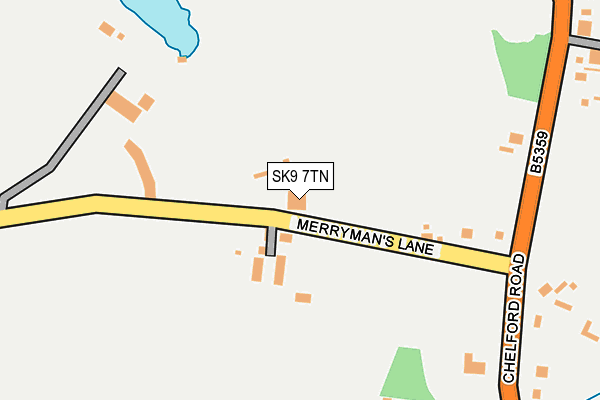 SK9 7TN map - OS OpenMap – Local (Ordnance Survey) SK9 7TN map - OS OpenMap – Local (Ordnance Survey)