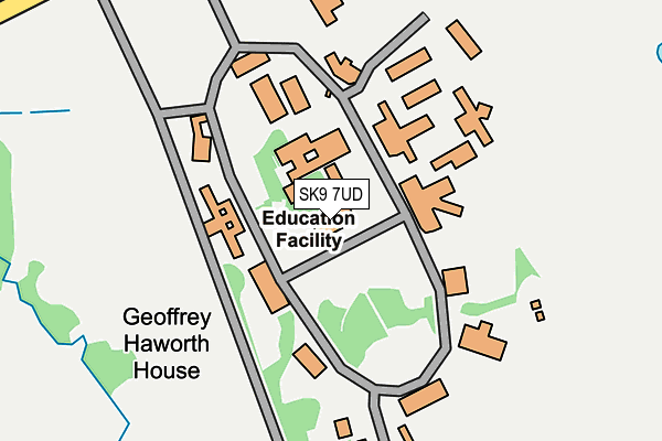 SK9 7UD map - OS OpenMap – Local (Ordnance Survey)