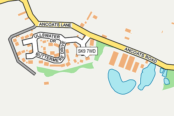 SK9 7WD map - OS OpenMap – Local (Ordnance Survey) SK9 7WD map - OS OpenMap – Local (Ordnance Survey)