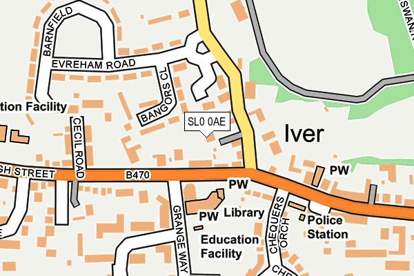 SL0 0AE map - OS OpenMap – Local (Ordnance Survey) SL0 0AE map - OS OpenMap – Local (Ordnance Survey)