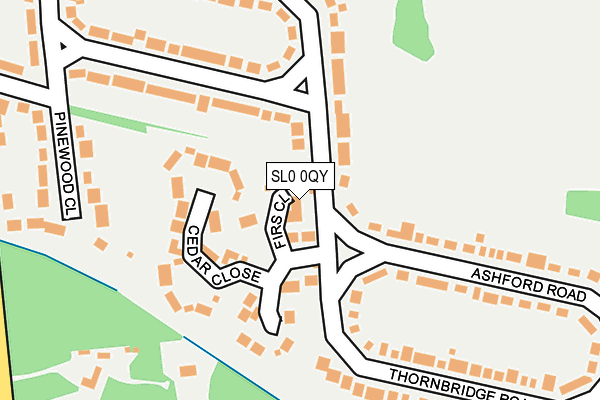 SL0 0QY map - OS OpenMap – Local (Ordnance Survey) SL0 0QY map - OS OpenMap – Local (Ordnance Survey)