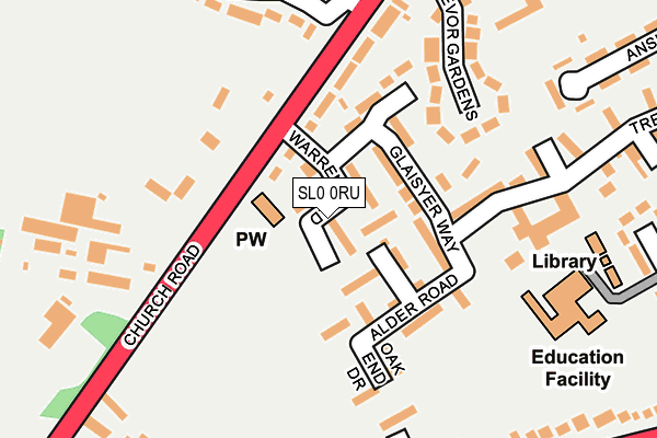 SL0 0RU map - OS OpenMap – Local (Ordnance Survey) SL0 0RU map - OS OpenMap – Local (Ordnance Survey)