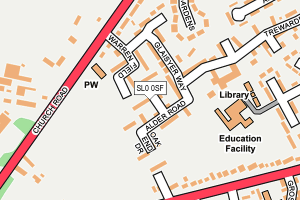 SL0 0SF map - OS OpenMap – Local (Ordnance Survey) SL0 0SF map - OS OpenMap – Local (Ordnance Survey)