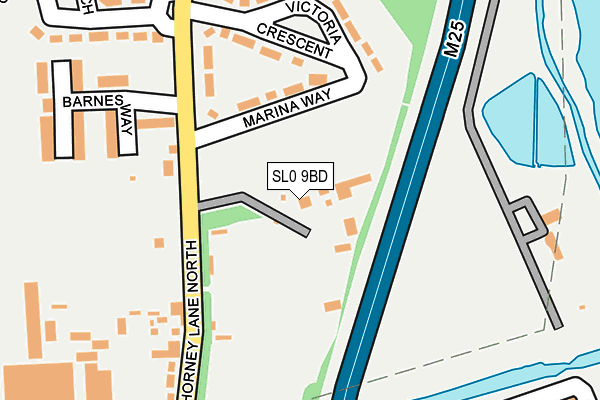 SL0 9BD map - OS OpenMap – Local (Ordnance Survey) SL0 9BD map - OS OpenMap – Local (Ordnance Survey)