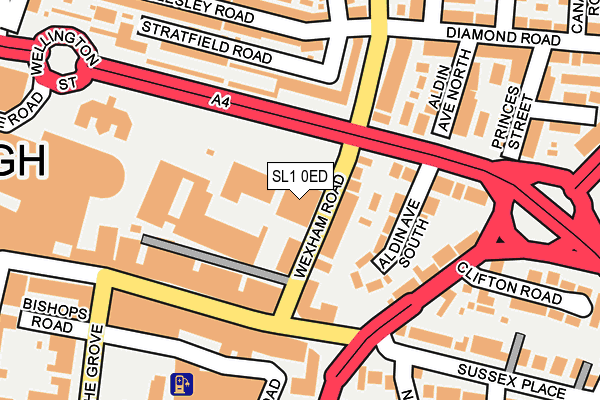 SL1 0ED map - OS OpenMap – Local (Ordnance Survey) SL1 0ED map - OS OpenMap – Local (Ordnance Survey)