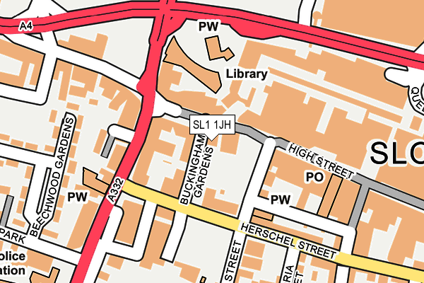 SL1 1JH map - OS OpenMap – Local (Ordnance Survey) SL1 1JH map - OS OpenMap – Local (Ordnance Survey)