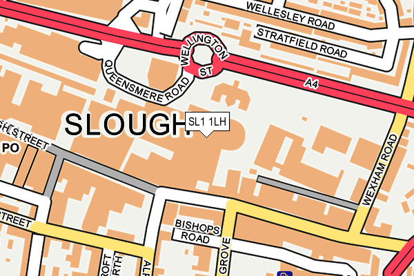 SL1 1LH map - OS OpenMap – Local (Ordnance Survey)