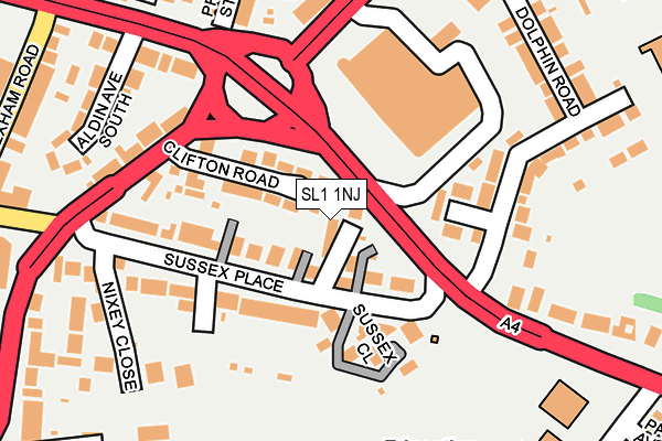 SL1 1NJ map - OS OpenMap – Local (Ordnance Survey) SL1 1NJ map - OS OpenMap – Local (Ordnance Survey)